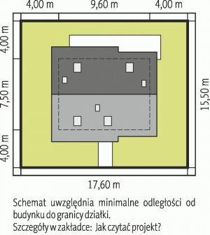 Usytuowanie budynku Oli