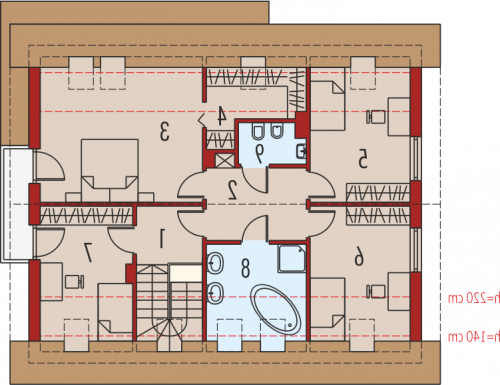 PODDASZE Pablo II G1 MULTI-COMFORT - wersja lustrzana