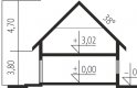 Projekt domu nowoczesnego Pablo II G1 MULTI-COMFORT - przekrój 1