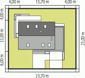 Usytuowanie budynku Patryk G1 MULTI-COMFORT