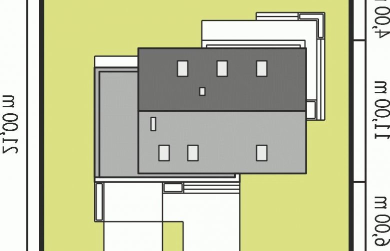 Projekt domu nowoczesnego Patryk G1 MULTI-COMFORT - Usytuowanie - wersja lustrzana