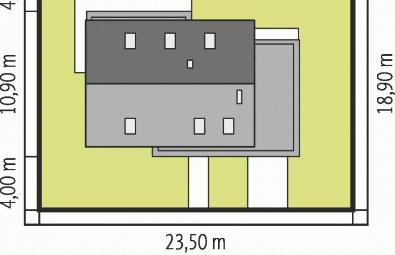 Projekt domu nowoczesnego Patryk III G1 - Usytuowanie