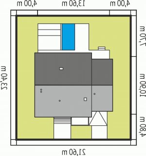 Usytuowanie budynku Pedro G1 ENERGO w wersji lustrzanej