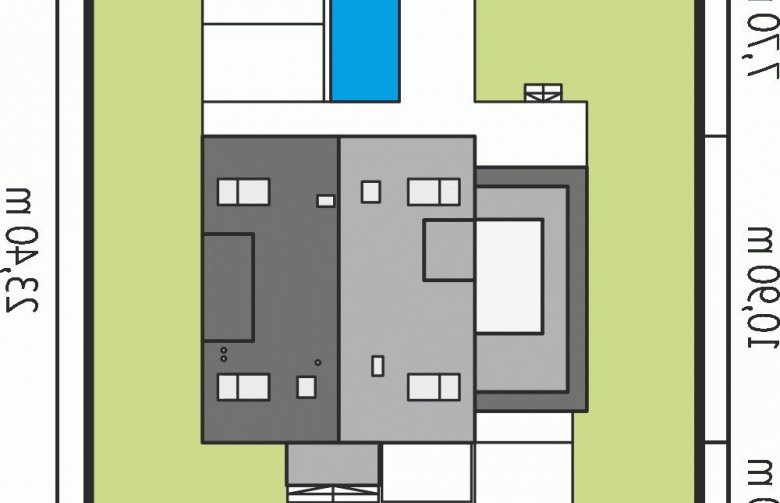 Projekt domu energooszczędnego Pedro II G1 ENERGO - Usytuowanie - wersja lustrzana