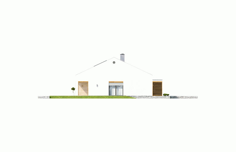 Projekt domu z poddaszem Ralf G1 - elewacja 2