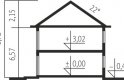 Projekt domu piętrowego Rodrigo G2 MULTI-COMFORT - przekrój 1