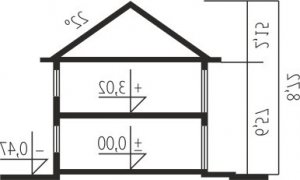 Przekrój projektu Rodrigo G2 MULTI-COMFORT w wersji lustrzanej