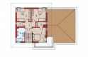 Projekt domu piętrowego Rodrigo IV G2 - piętro i
