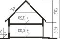 Projekt domu tradycyjnego Santiago G1 ENERGO - przekrój 1