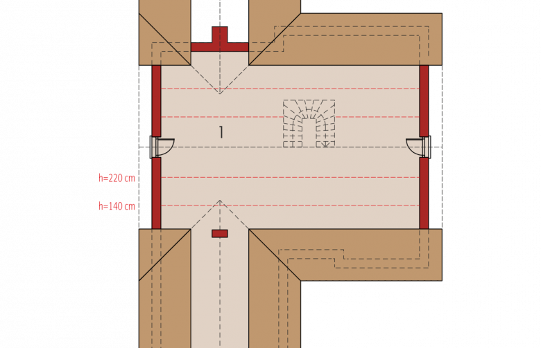 Projekt domu nowoczesnego Simon G2 - poddasze do adaptacji