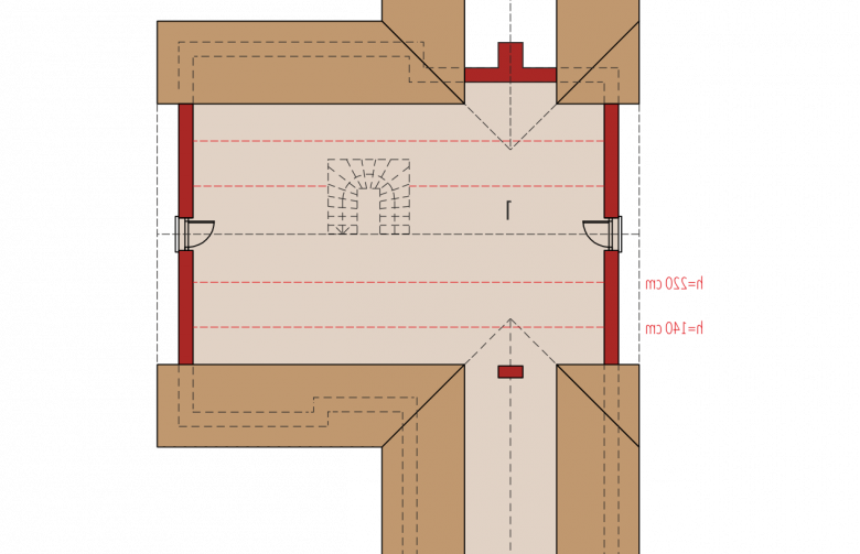 Projekt domu nowoczesnego Simon G2 - poddasze do adaptacji