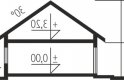 Projekt domu nowoczesnego Simon G2 - przekrój 1