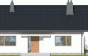 Projekt domu jednorodzinnego Swen II - elewacja 1