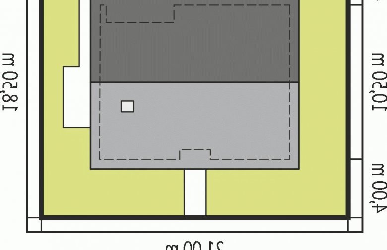 Projekt domu jednorodzinnego Swen II - Usytuowanie - wersja lustrzana
