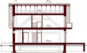 Przekrój projektu Noelia Bis w wersji lustrzanej