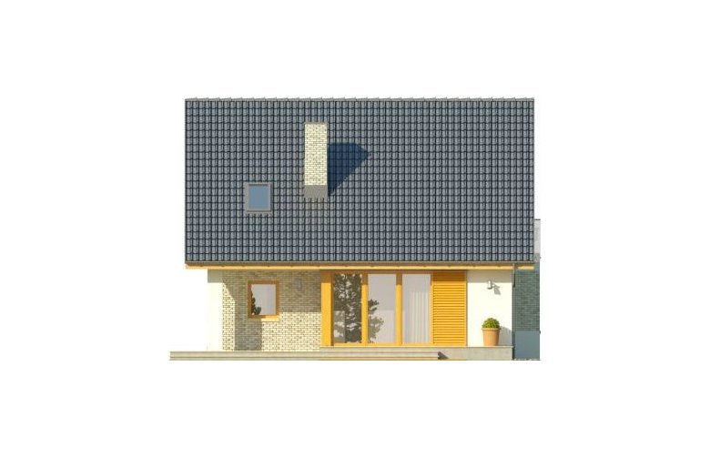 Projekt domu z poddaszem BELLA 5 - elewacja 2