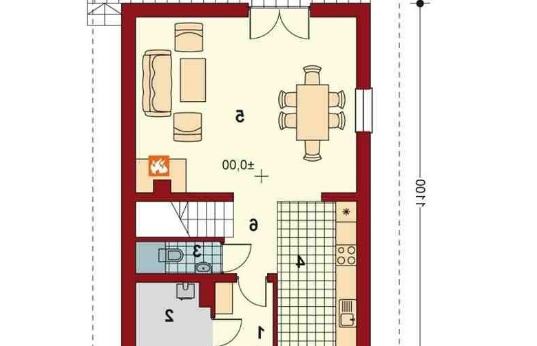 Projekt domu wielorodzinnego Piotrek - parter