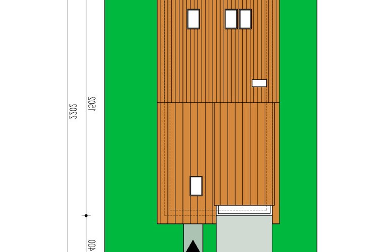 Projekt domu wielorodzinnego Ester - Usytuowanie - wersja lustrzana