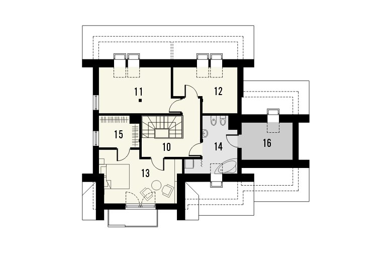 Projekt domu jednorodzinnego LAGUNA 2 - 