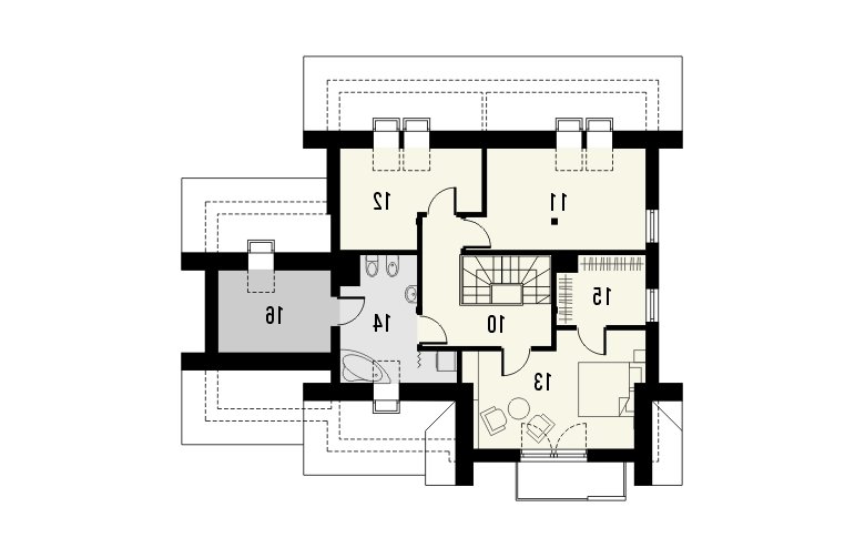 Projekt domu jednorodzinnego LAGUNA 2 - 