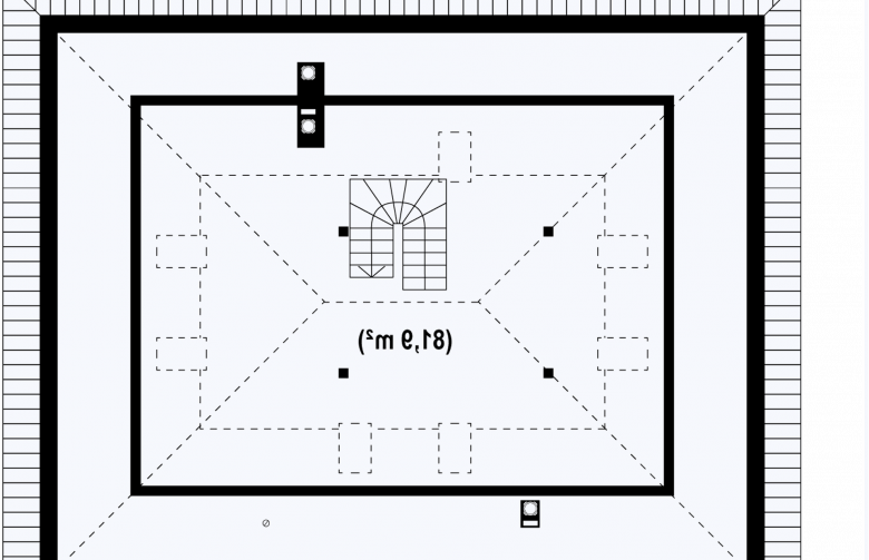 Projekt domu parterowego Z10 stu 30 - 