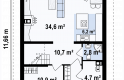 Projekt domu z poddaszem Z38 plus - 