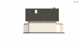 Elewacja projektu Z44 A - 4 - wersja lustrzana