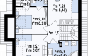 Projekt domu z poddaszem Z44 A - 