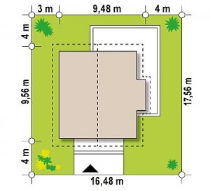 Usytuowanie budynku Z44 A