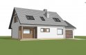 Projekt domu z poddaszem Z66 L GL - wizualizacja 2
