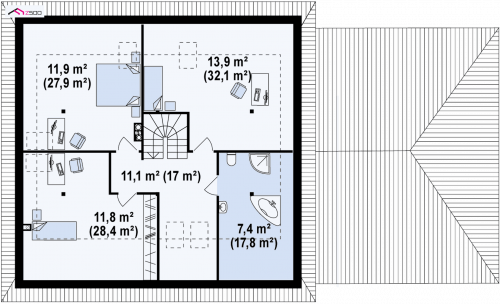 Rzut projektu Z84 L GP2