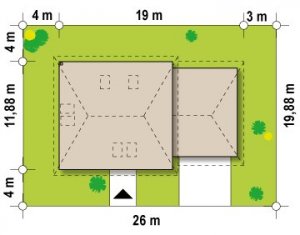 Usytuowanie budynku Z84 L GP2