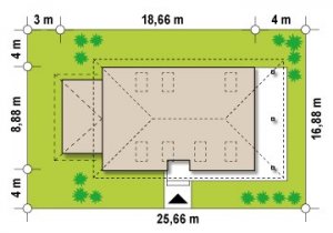 Usytuowanie budynku Z85 GL