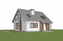 Projekt domu z poddaszem Z101 v2 - wizualizacja 2