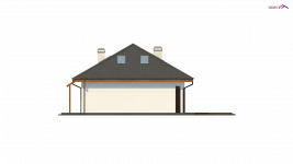 Elewacja projektu Z121 A - 3 - wersja lustrzana