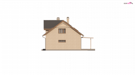 Elewacja projektu Z122 v2 - 2 - wersja lustrzana
