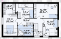 Projekt domu z poddaszem Z122 v2 - 