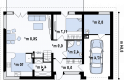 Projekt domu z poddaszem Z122 v2 - 