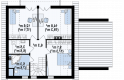 Projekt domu z poddaszem Z134 GL - 