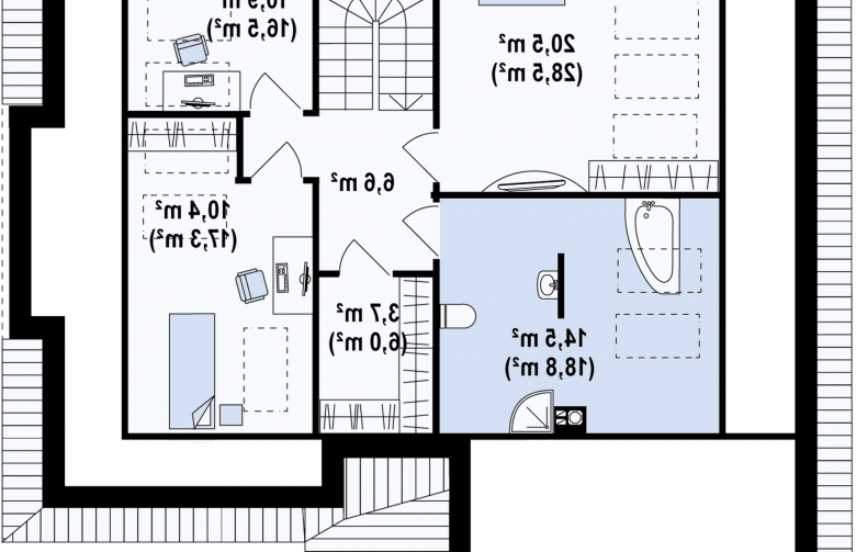 Projekt domu z poddaszem Z200 P - 