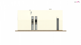 Elewacja projektu Z215 A - 1 - wersja lustrzana