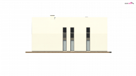 Elewacja projektu Z215 A - 2 - wersja lustrzana