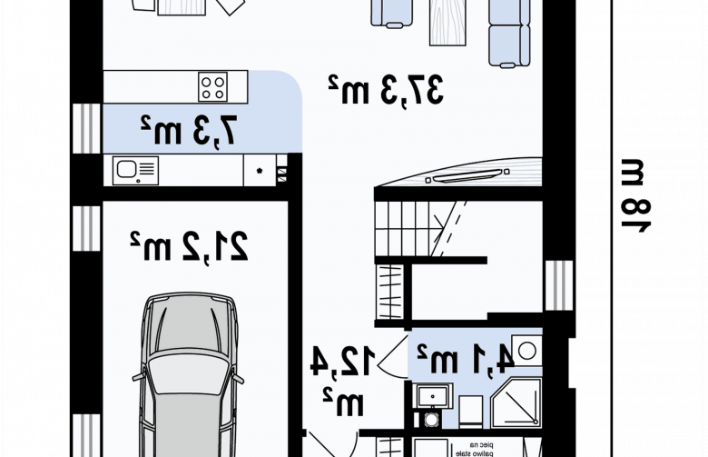 Projekt domu z poddaszem Z215 A - 