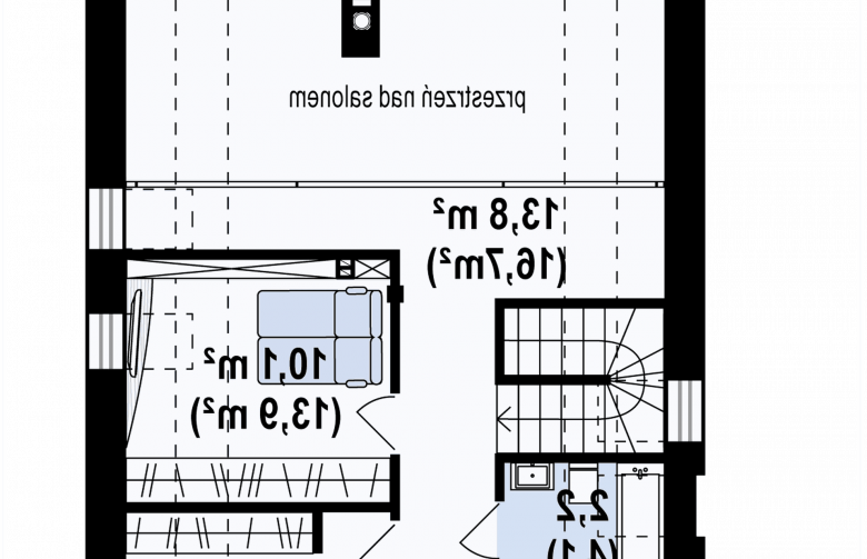 Projekt domu z poddaszem Z215 A - 