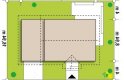 Projekt domu parterowego Z308 GP2 - usytuowanie - wersja lustrzana
