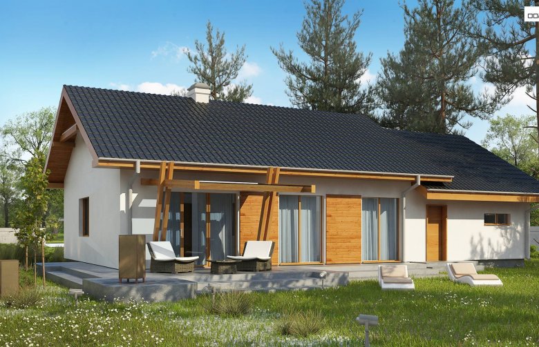 Projekt domu parterowego Z308 GP2