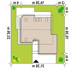 Usytuowanie budynku Z320 w wersji lustrzanej