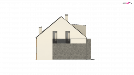Elewacja projektu Z322 - 2 - wersja lustrzana