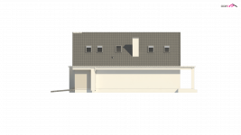 Elewacja projektu Z324 - 1 - wersja lustrzana