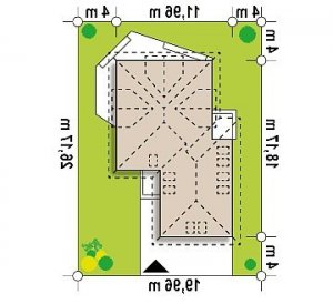 Usytuowanie budynku Z325 w wersji lustrzanej